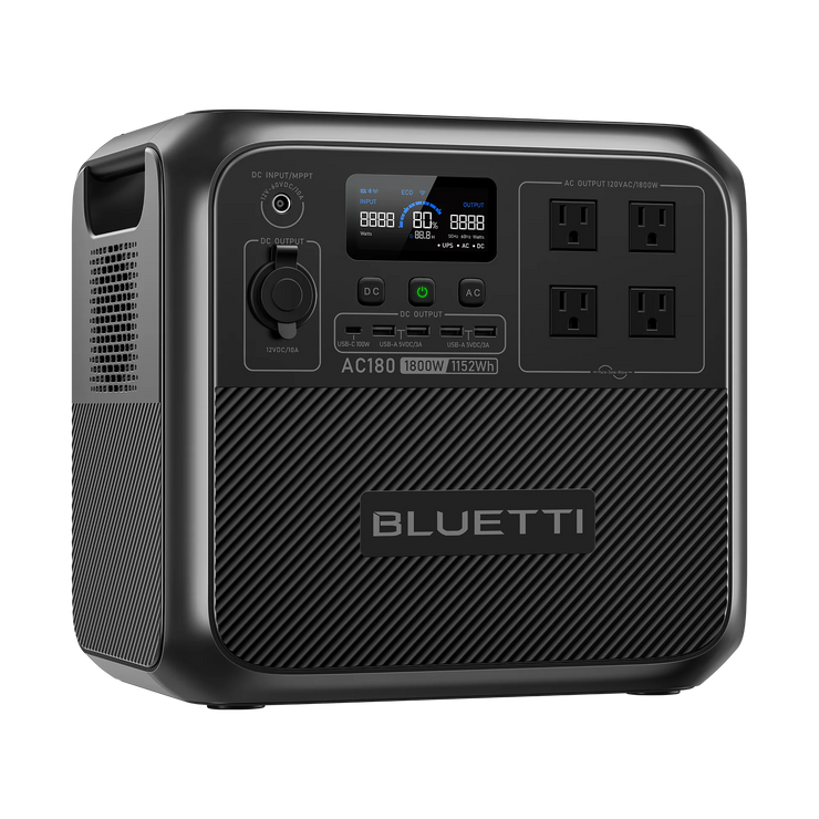BLUETTI AC180 Centrale solaire portable - 1 800W